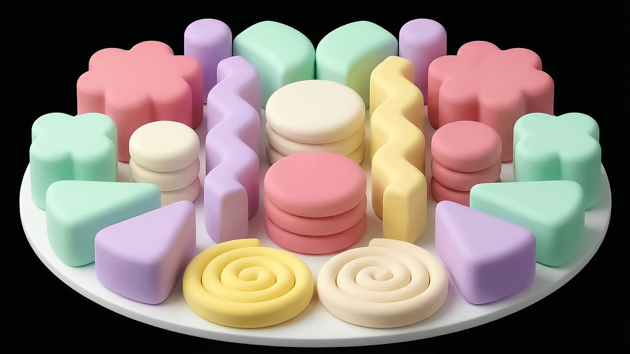 Oddly Satisfying Baking Soda Crush Sounds 🌈 Color Explosion Soft Yet Powerful | Relax rainbow