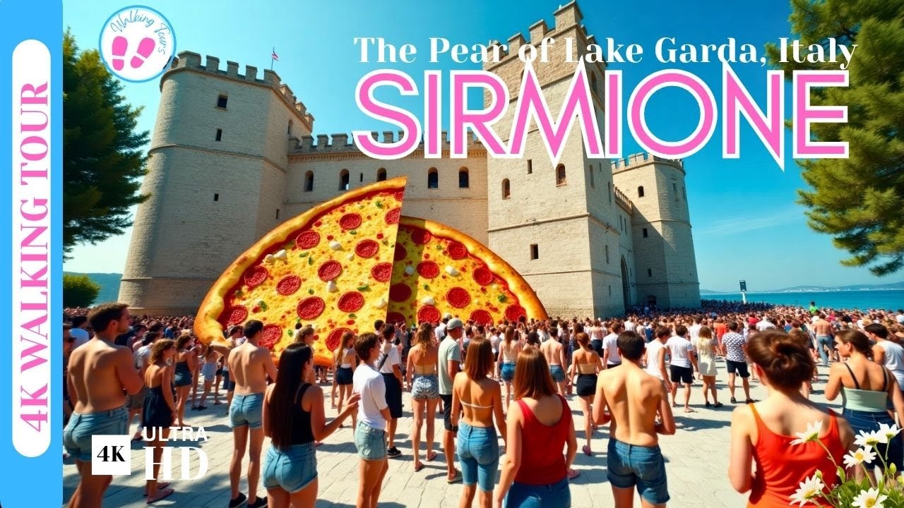 Sirmione in 4K I Tourist Walking Tour of Jewel of Lake Garda