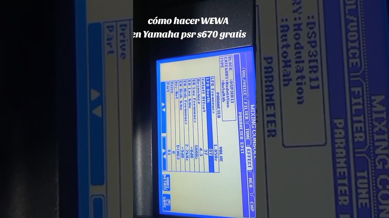 Como editar WEWA en Yamaha psr s670