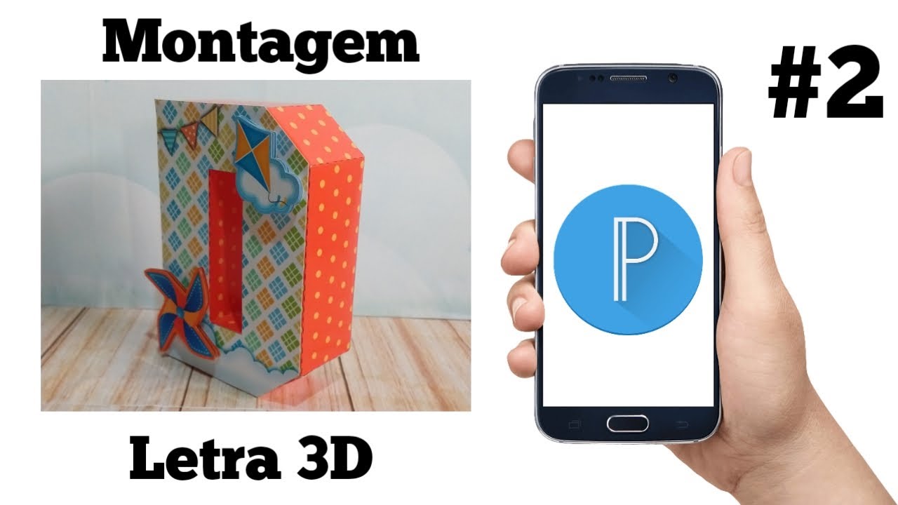 Como montar letras 3D pelo celular | PIXEL LAB