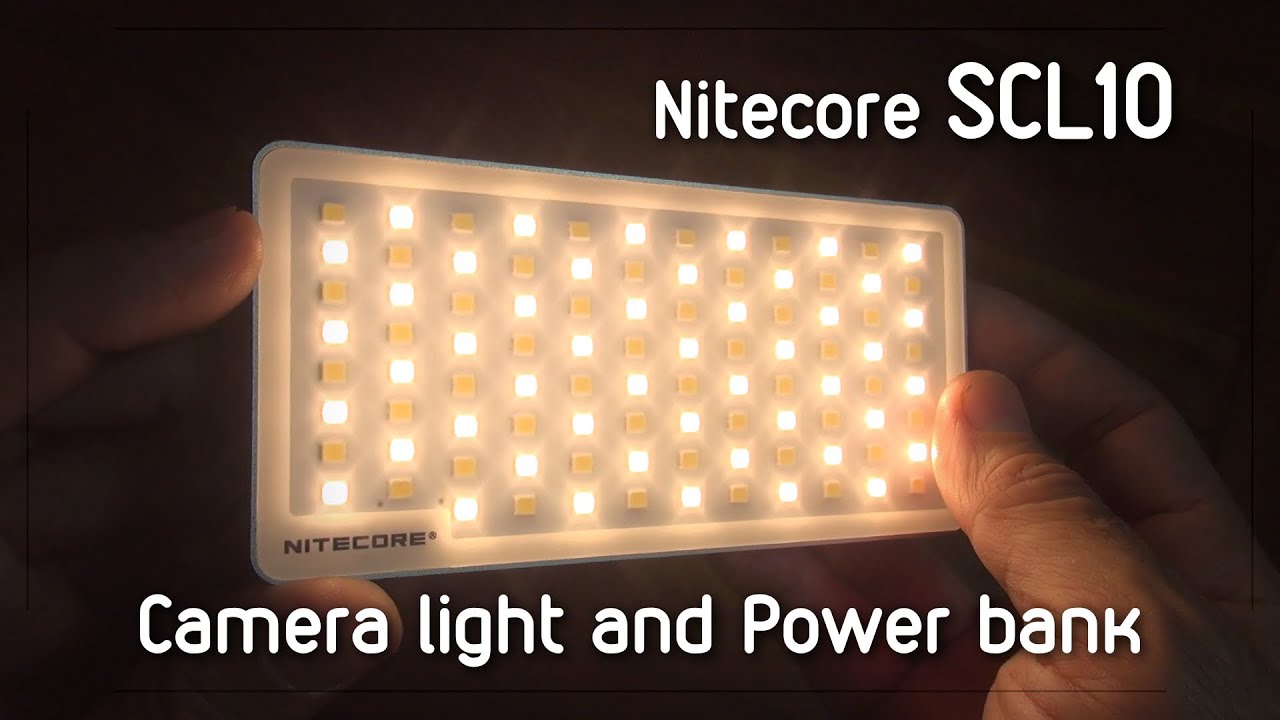 Nitecore SCL10 Camera light  Unbox Test - Sirio Review