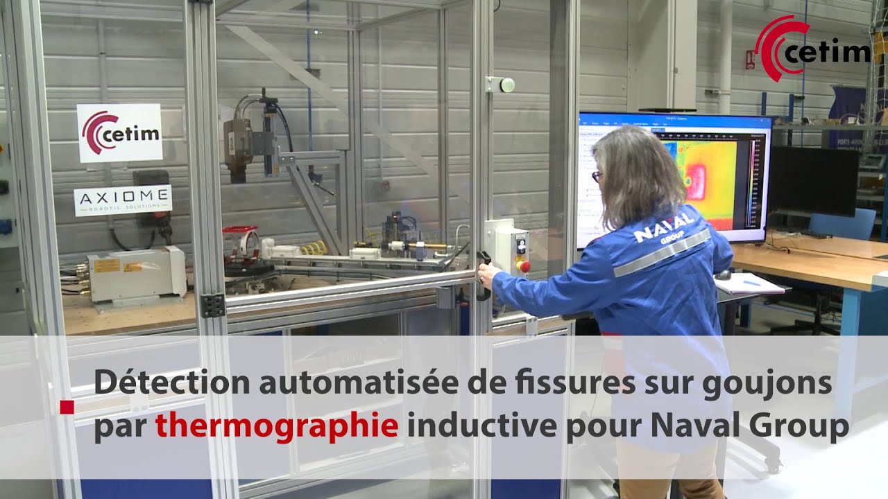 Naval Group : détection automatisée de fissures sur goujons par thermographie inductive