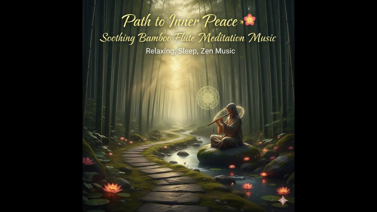 Path to Inner Peace 🏵️ Soothing Bamboo Flute Meditation Music   Relaxing, Sleep, Zen Music