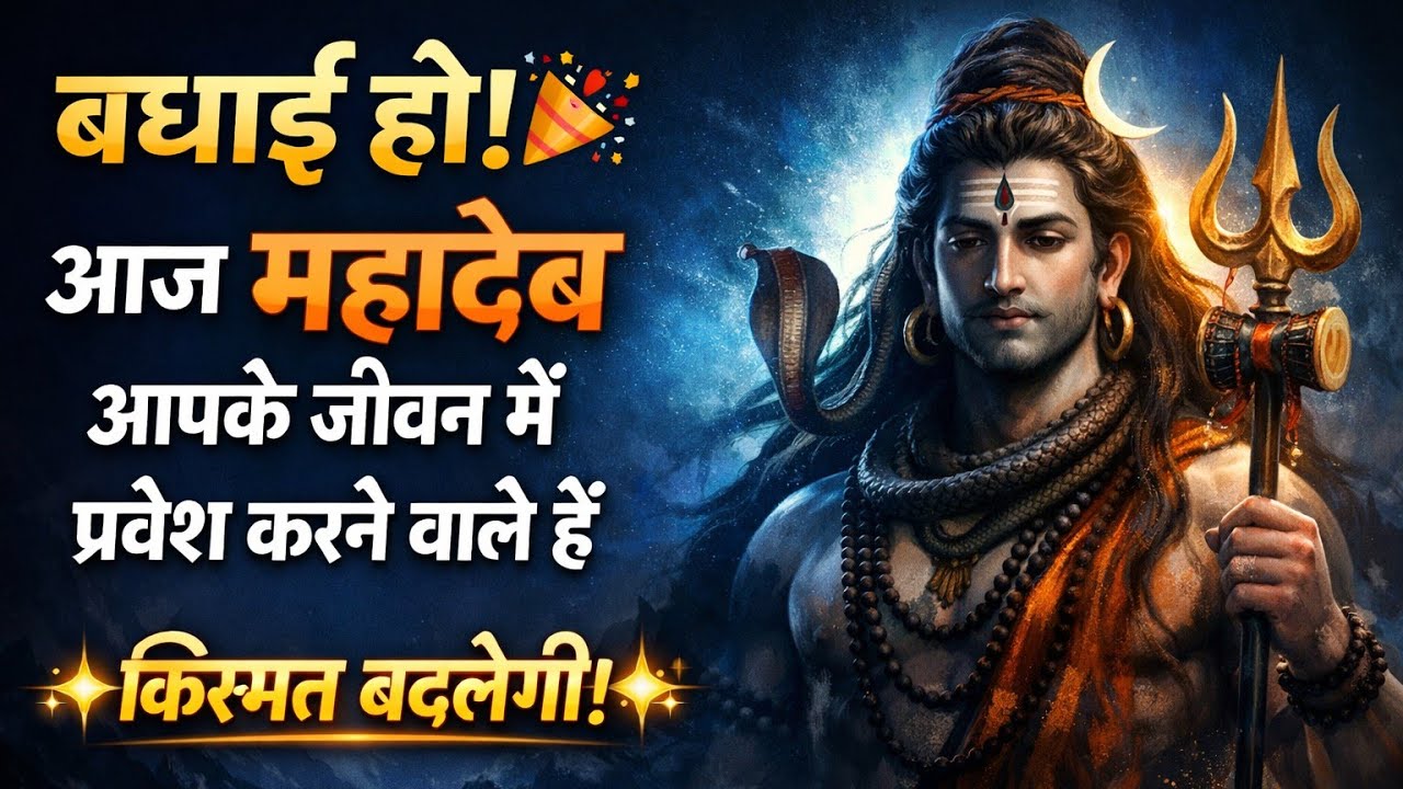 बधाई हो! आज महादेव आपके जीवन में प्रवेश करने वाले हैं | बड़ा बदलाव तय है || Shiv Sandesh || #mahadev