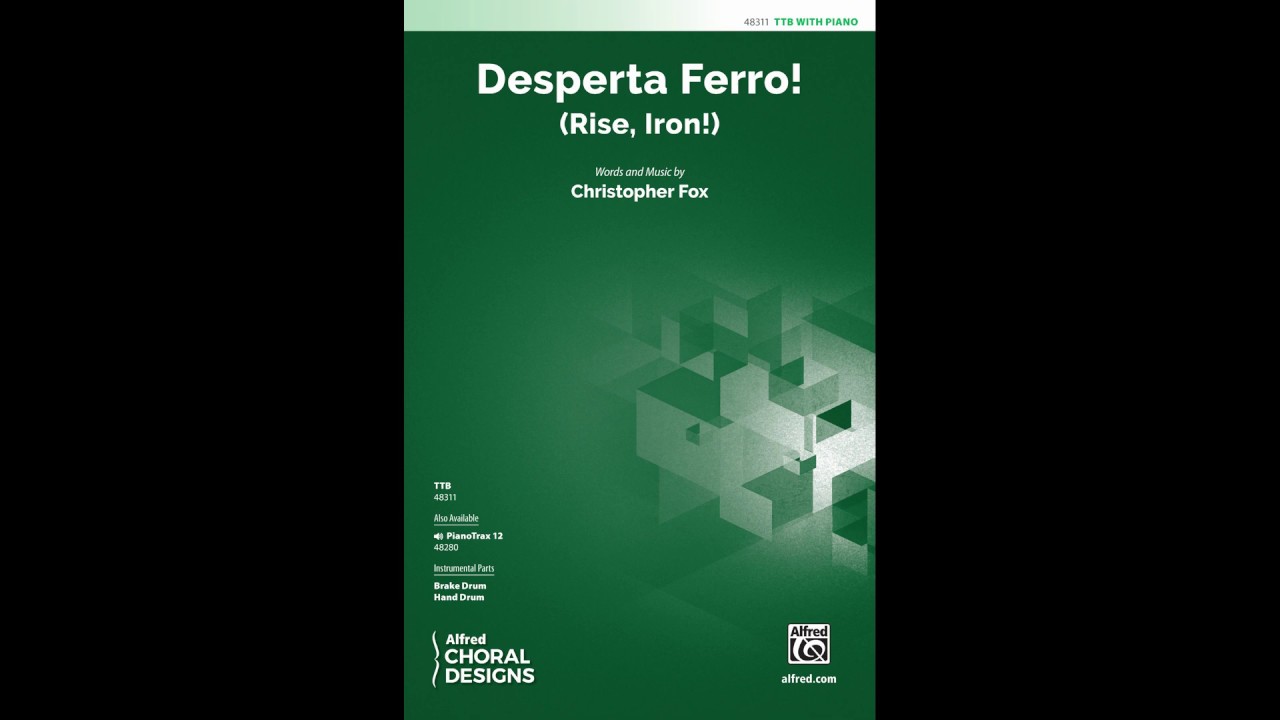 Desperta Ferro! (TTB), by Christopher Fox &ndash; Score & Sound