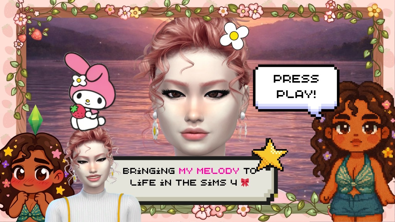 Bringing My Melody to Life in The Sims 4 🎀 Aesthetic Gameplay