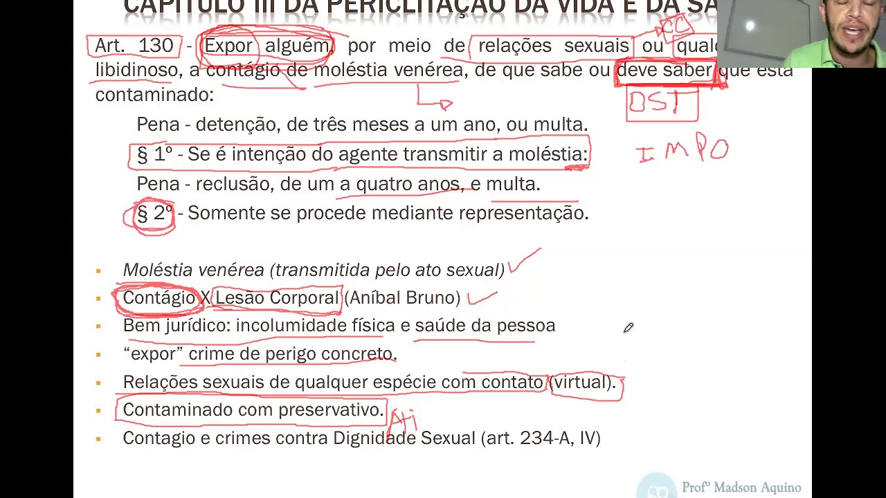 Aula Direito Penal art. 130 a 136 do CP.