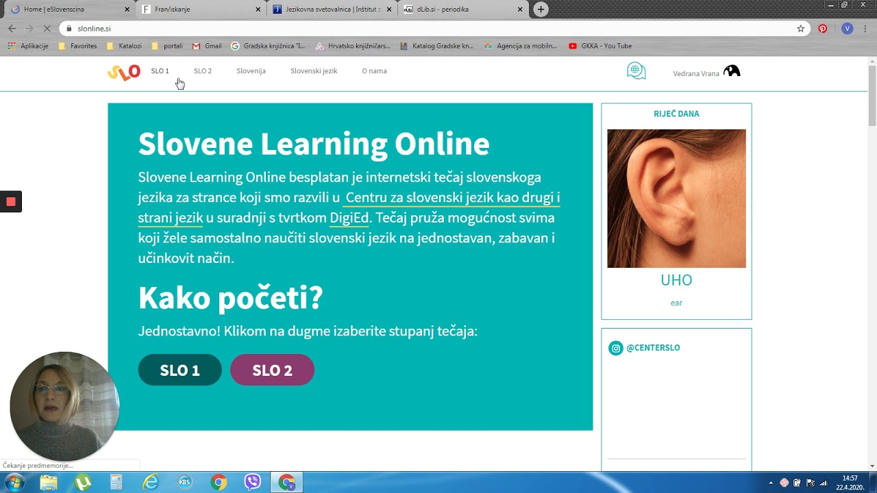 Slovenski jezik i kultura online