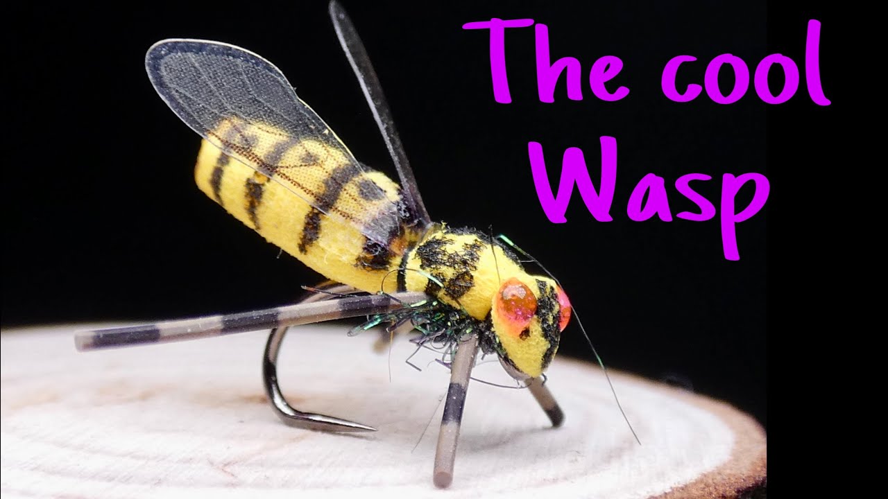 Fly tying THE COOL WASP by Jorge G. Huertes