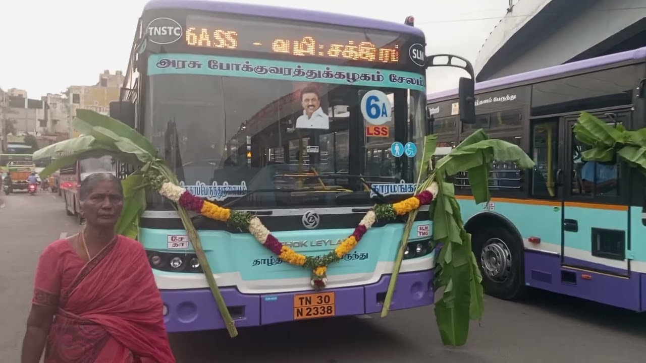 சேலம் மாநகரில் முதல்முறையாக தாழ்தள பேருந்துகள் அறிமுகம்