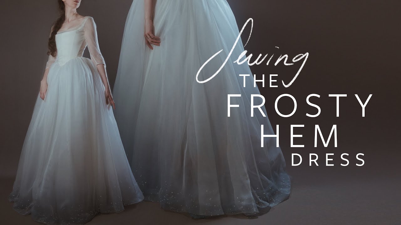 Spending Weeks on a Dress… Just for One Frosty Hem Detail
