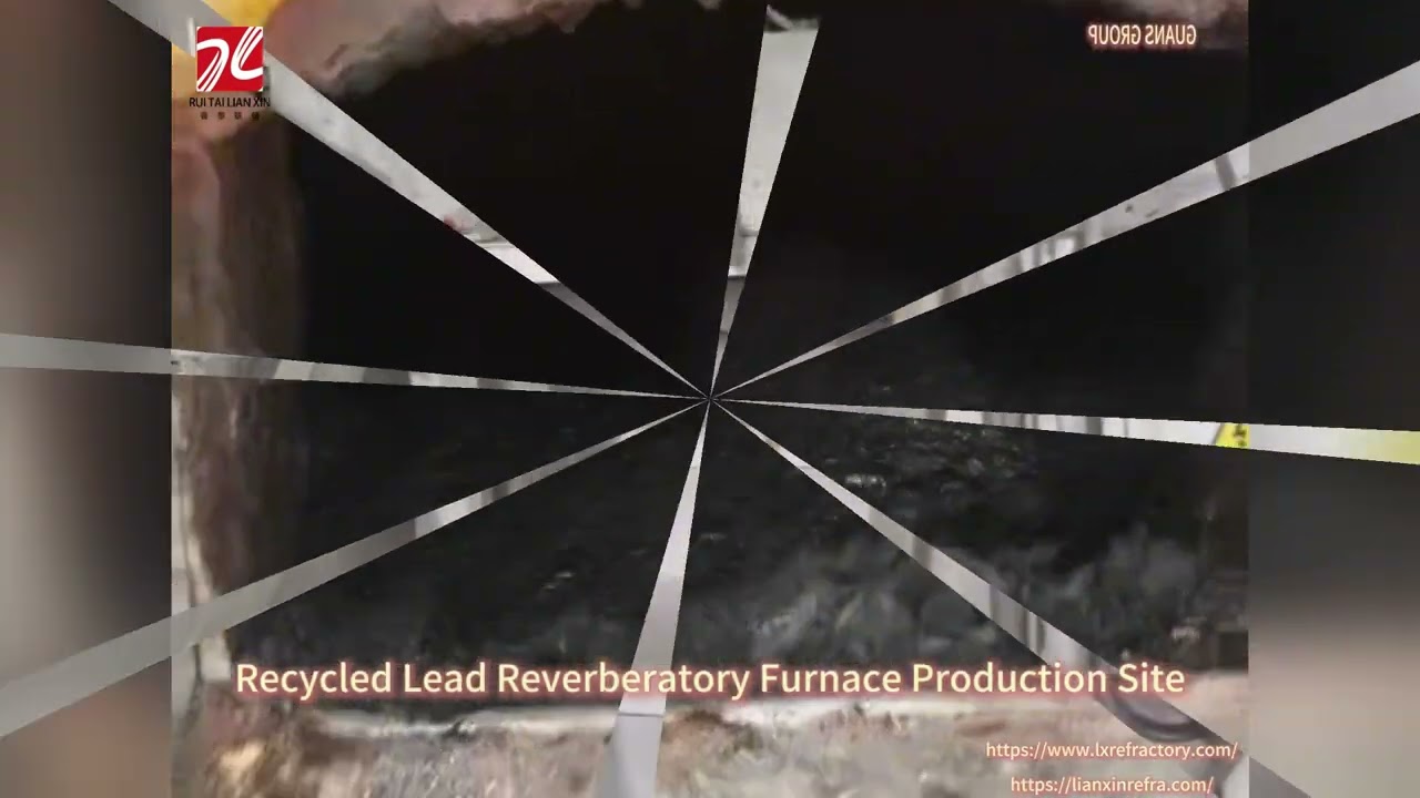 Recycled lead reverberatory furnace production site!