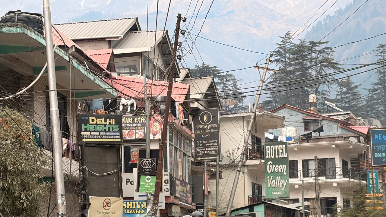 Part 8- Kasol market- Most Colorful Market |The REAL Kasol Vibe After Sunset! Full Walking Tour 🌃