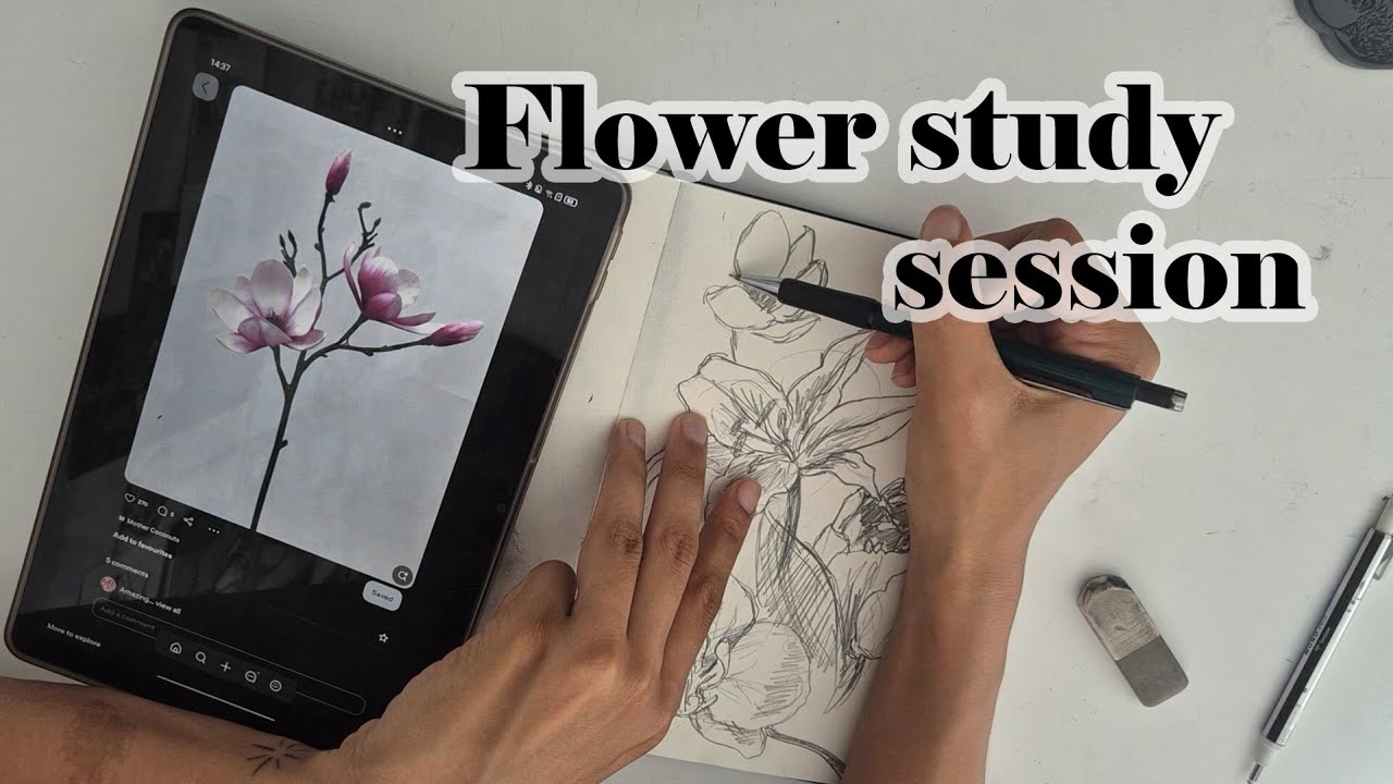 Studying flowers to I can tattoo them better in the future | Heavy Shadows