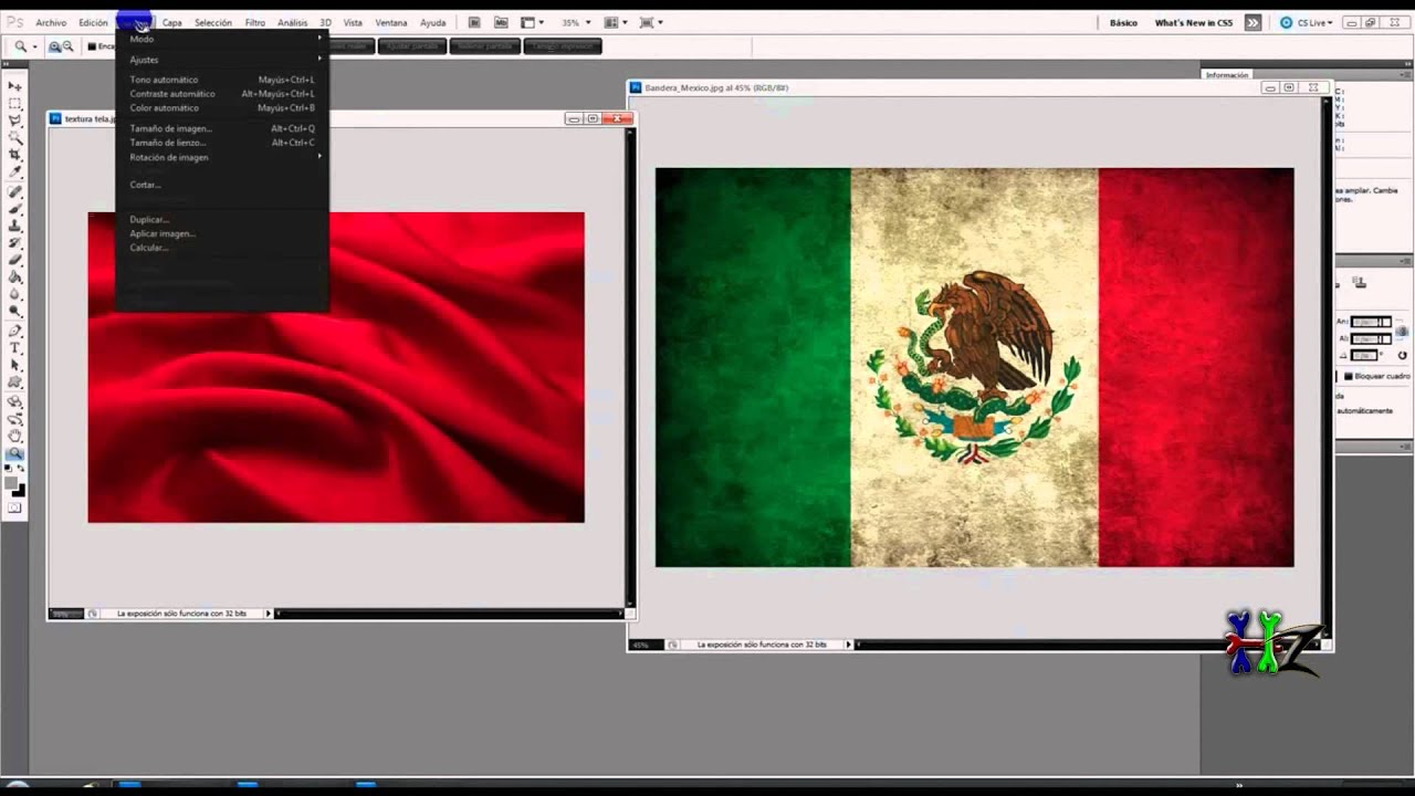CREAR EFECTO BANDERA 3D EN PHOTOSHOP