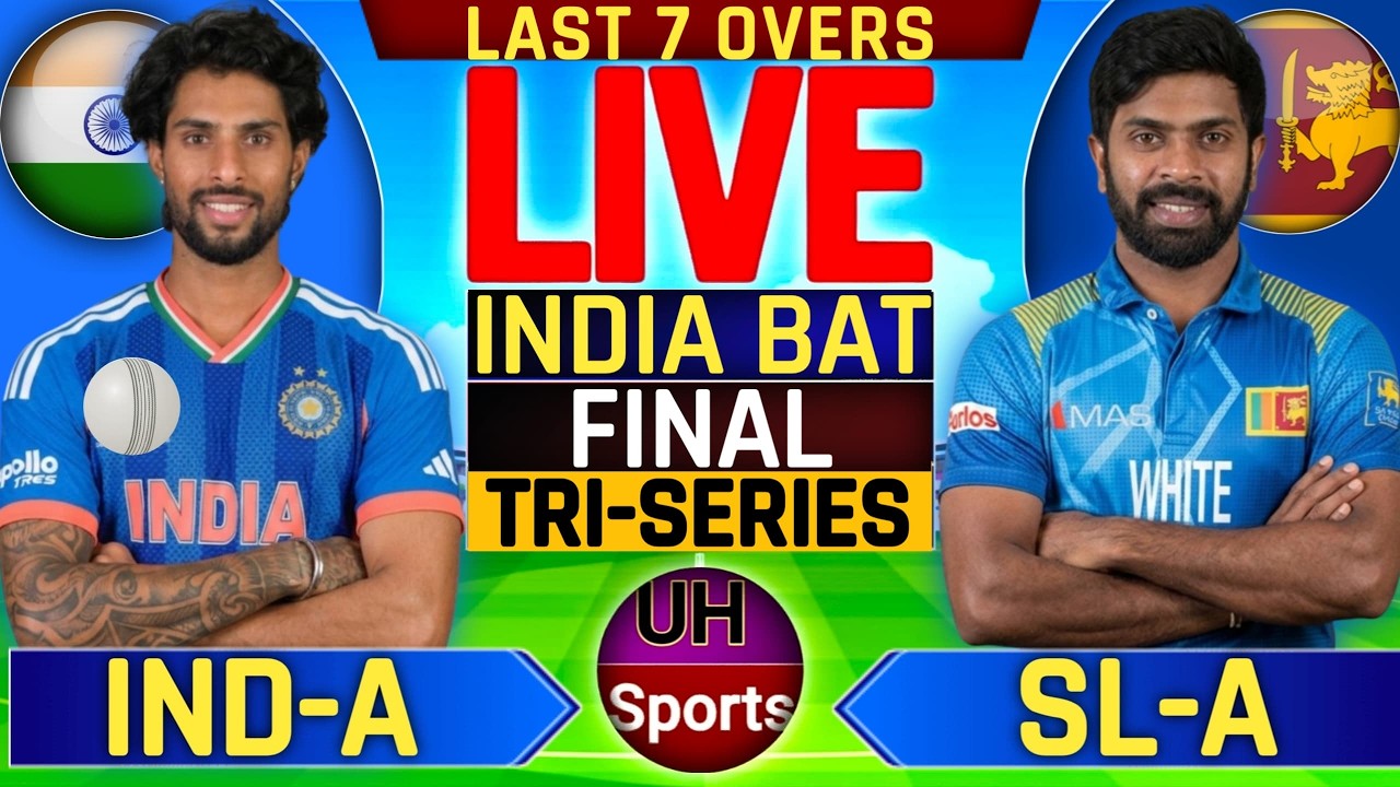 Live Cricket Match Scores, Tri Series Final  | India A Vs Sri Lanka A Live Cricket Match Today, 43OV