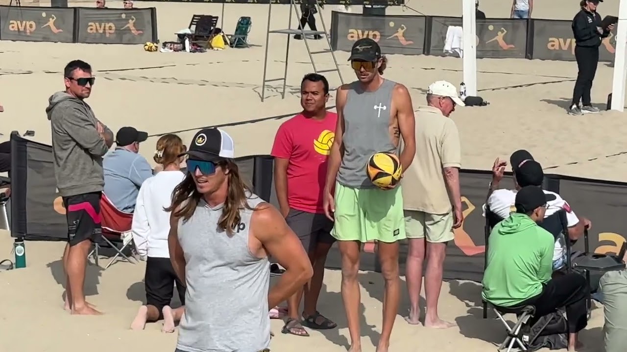Huntington Beach Open Kyle Friend Tim Brewster  Logan Webber Hagen Smith pro #beachvolleyball