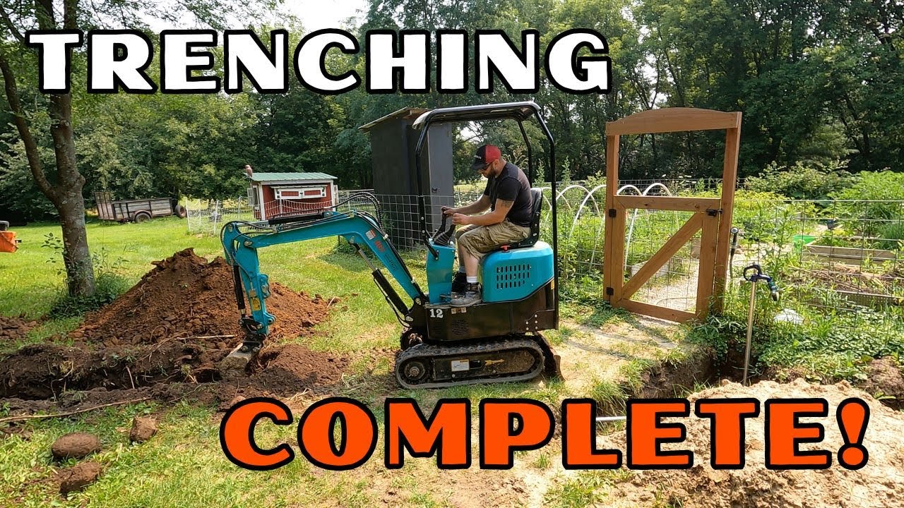 THE TRENCHING IS FINALLY DONE!