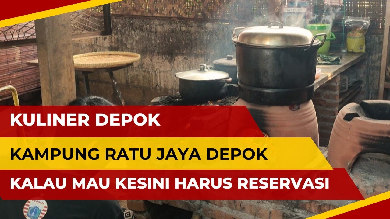 Kuliner di kampung ratu jaya depok | masaknya masih pakai kayu bakar