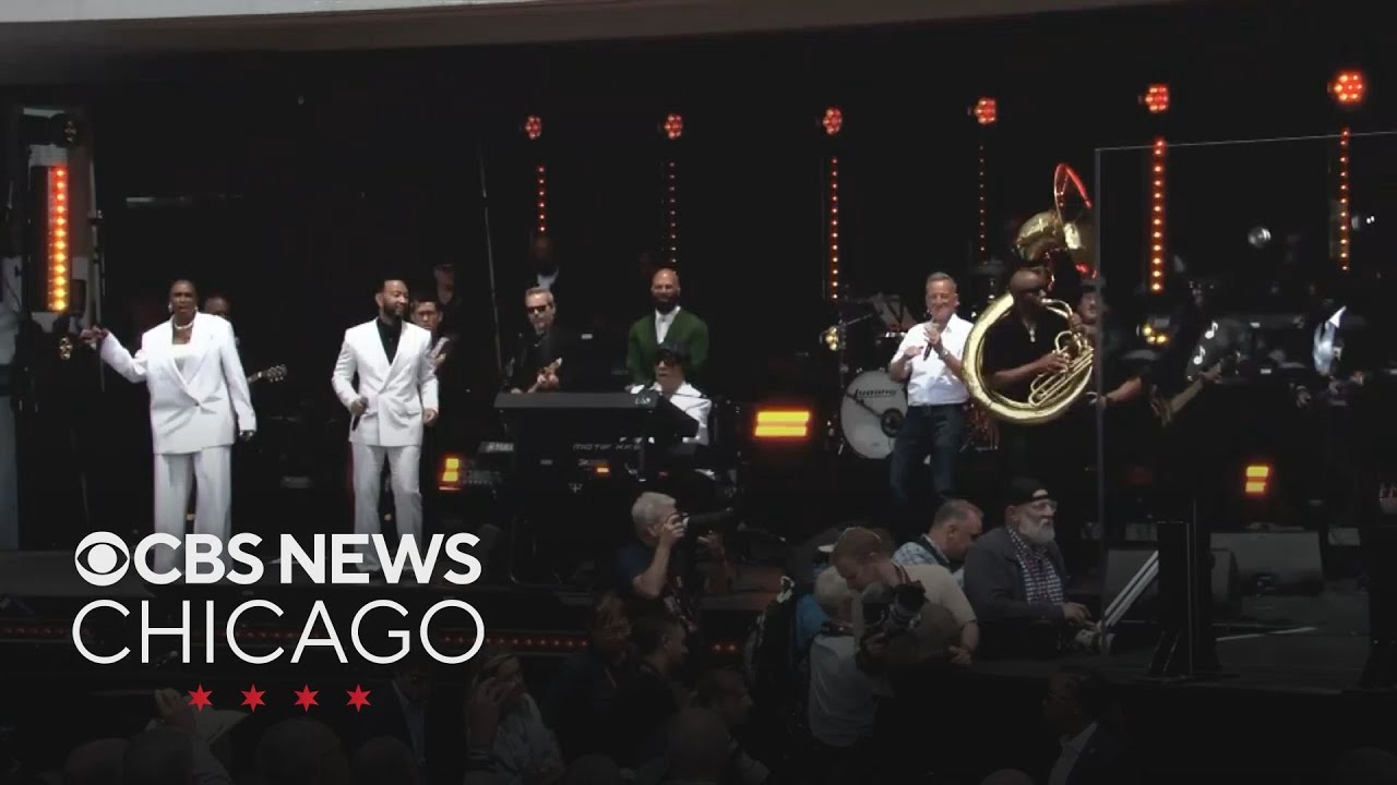 A-List musicians closed out the Obama Presidential Center opening with 