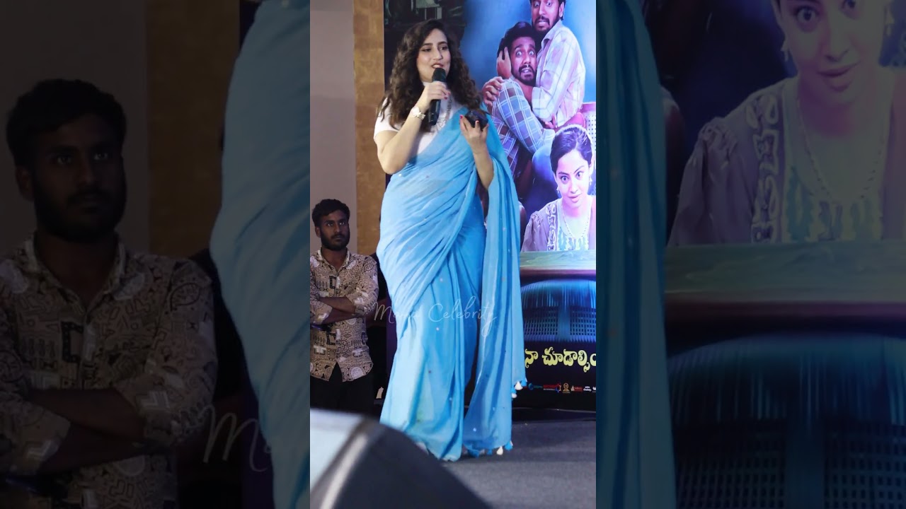 Anchor Manjusha mind blowing visuals at success meet #anchor #Manjusha #Saree #shorts #ytshorts
