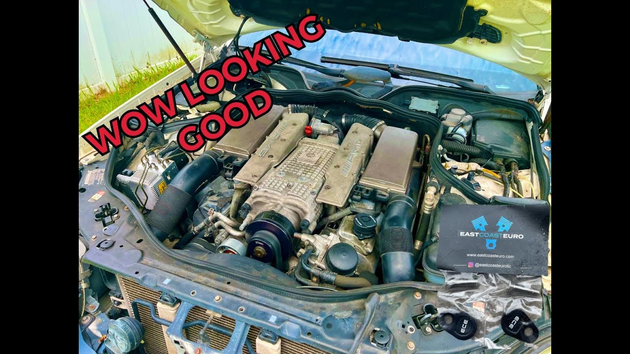 Installing Air Pump Injection Delete Plate On E55 (m113K)