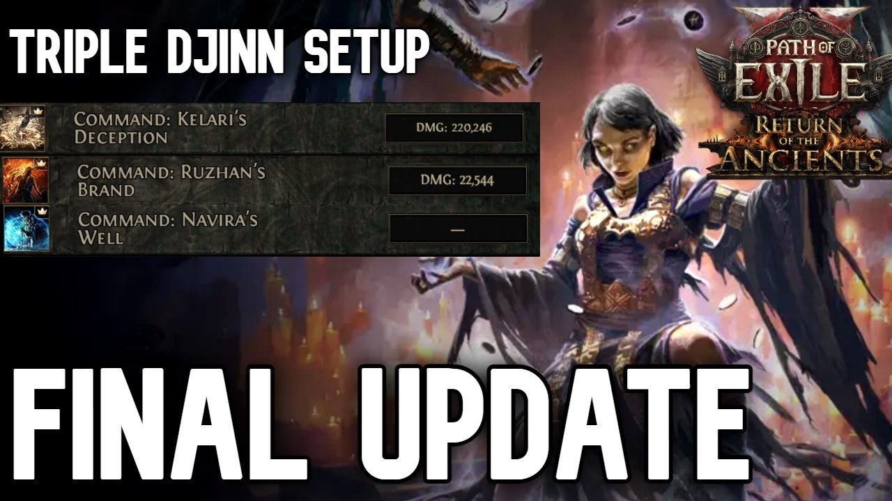 Triple Djinn Disciple of Varashta Final Build Guide Update - PoE 2 0.5 Return of the Ancients