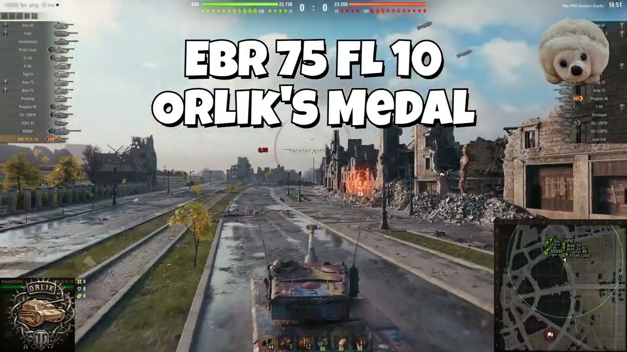EBR 75 FL 10 Orliks medal
