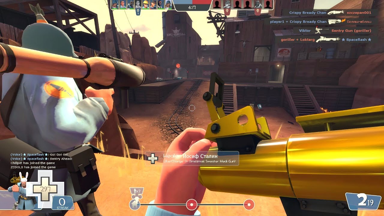 Team Fortress 2 Soldier Gameplay (Goldrush)
