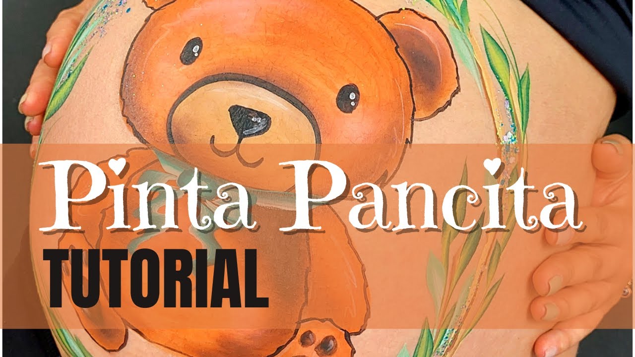 CÓMO PINTAR PANCITA / Belly Painting Osito Fácil Tutorial