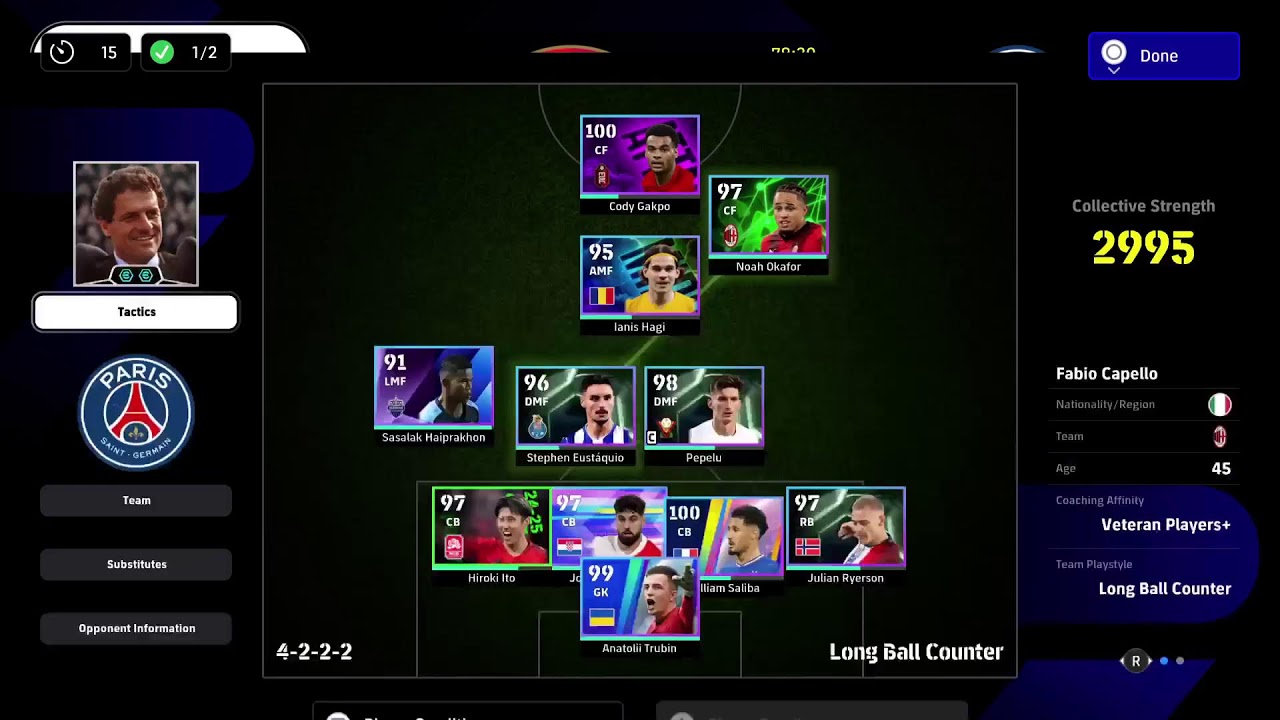 NEPES eFootball Master League PvP Division Rank Push 3