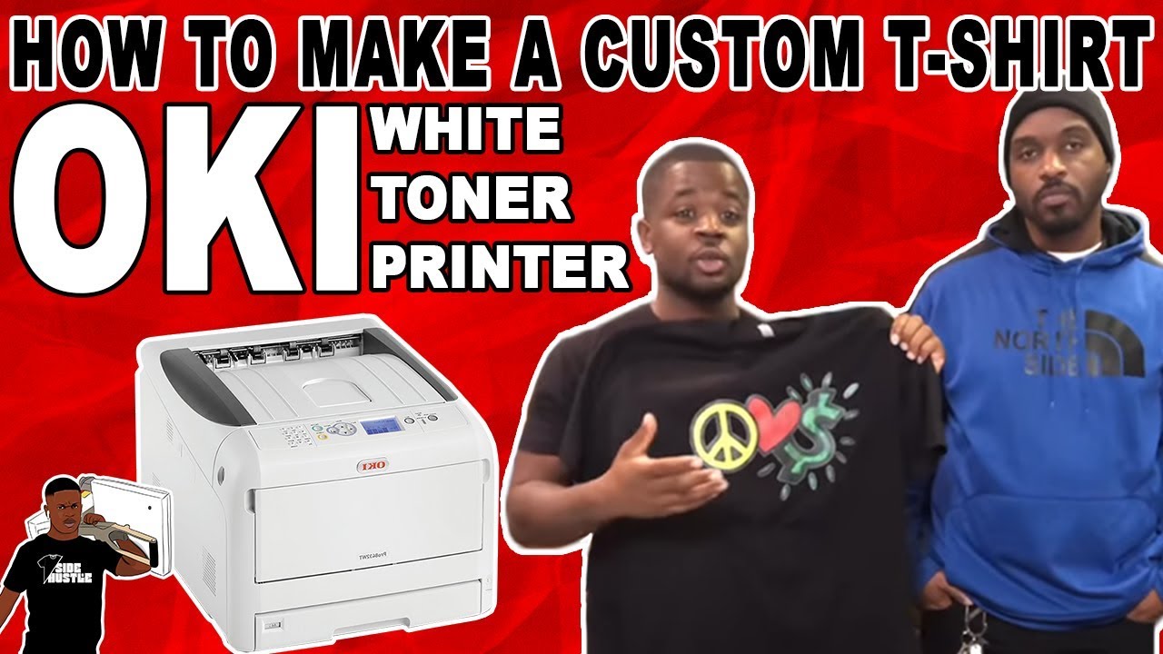 How To Make A Custom T-Shirt Using An Oki White Toner Printer and Forever Laser Dark Transfer  Paper
