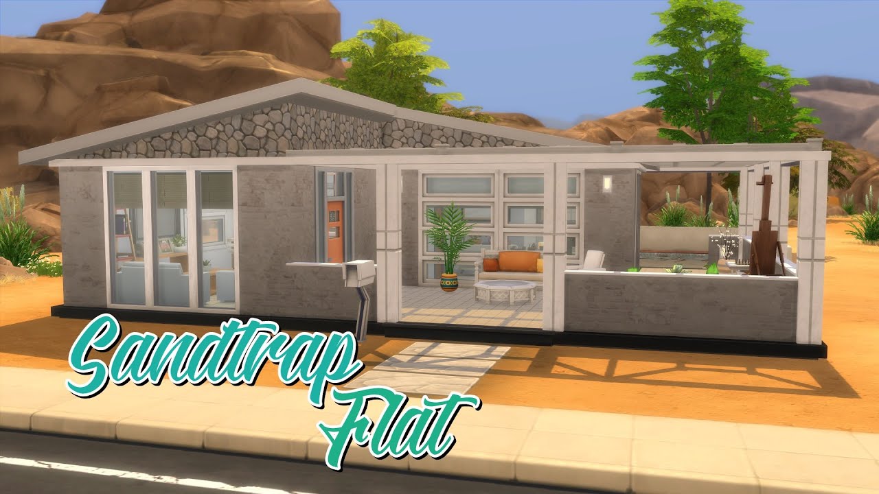 SANDTRAP FLAT RENO (Base Game only) | The Sims 4: Speed Build (NO CC)