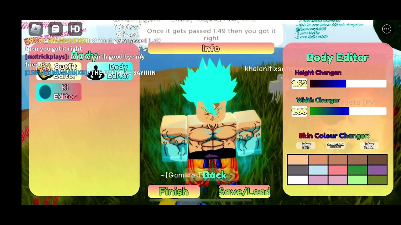How to get bigger then max height(New Update) Dragon Ball Azure