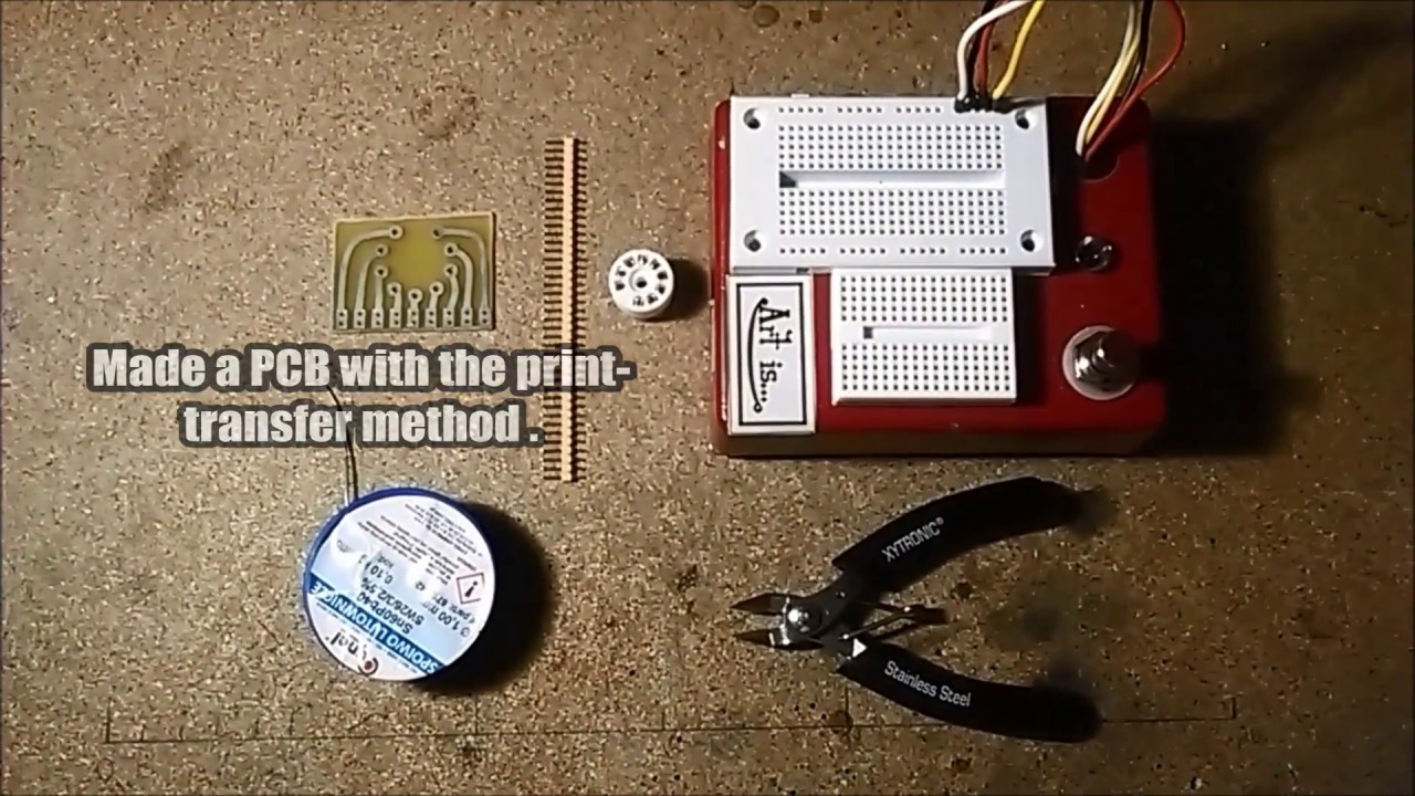 How to prototype with valves / vacuum tubes? 12AX7 or 6N2P  pcb adapter ! #ArtIs3dots