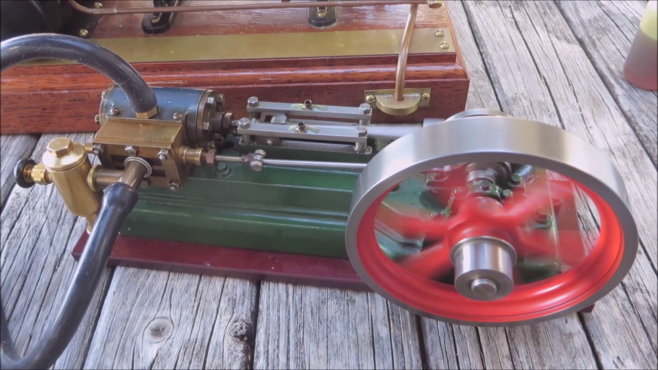 Stuart Turner S50 Model Toy Steam Engine First run on live steam with a MSM 4