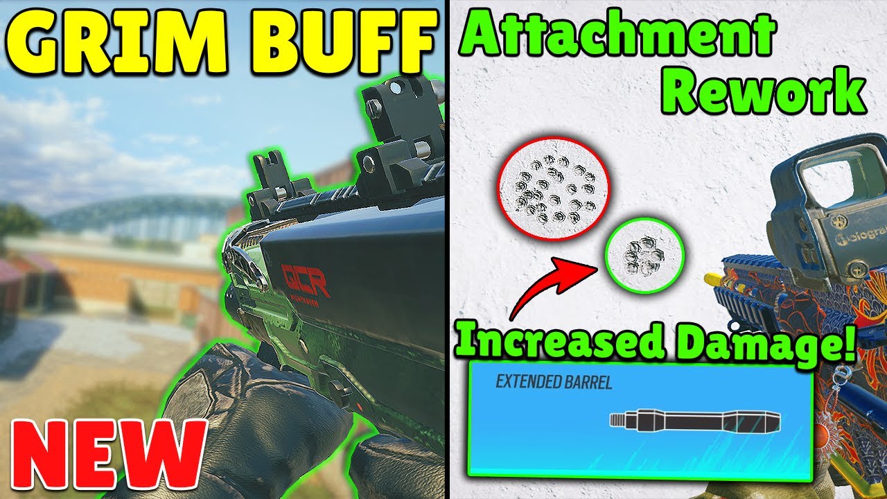 New HUGE Buff To Extended Barrel, Grim and others! - Rainbow Six Siege