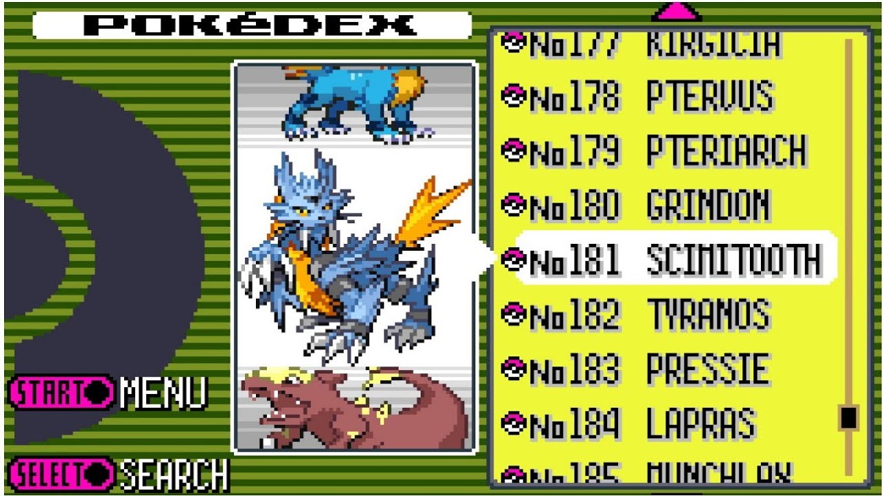 Pokemon Altair & Sirius - Hoenn Pokedex (Complete)