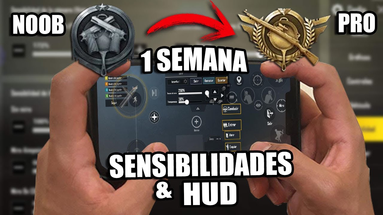El MEJOR HUD a 4 DEDOS para MEJORAR en PUBG Mobile *FACIL DE USAR* CONFIGURACIONES Y SENSIBILIDADES