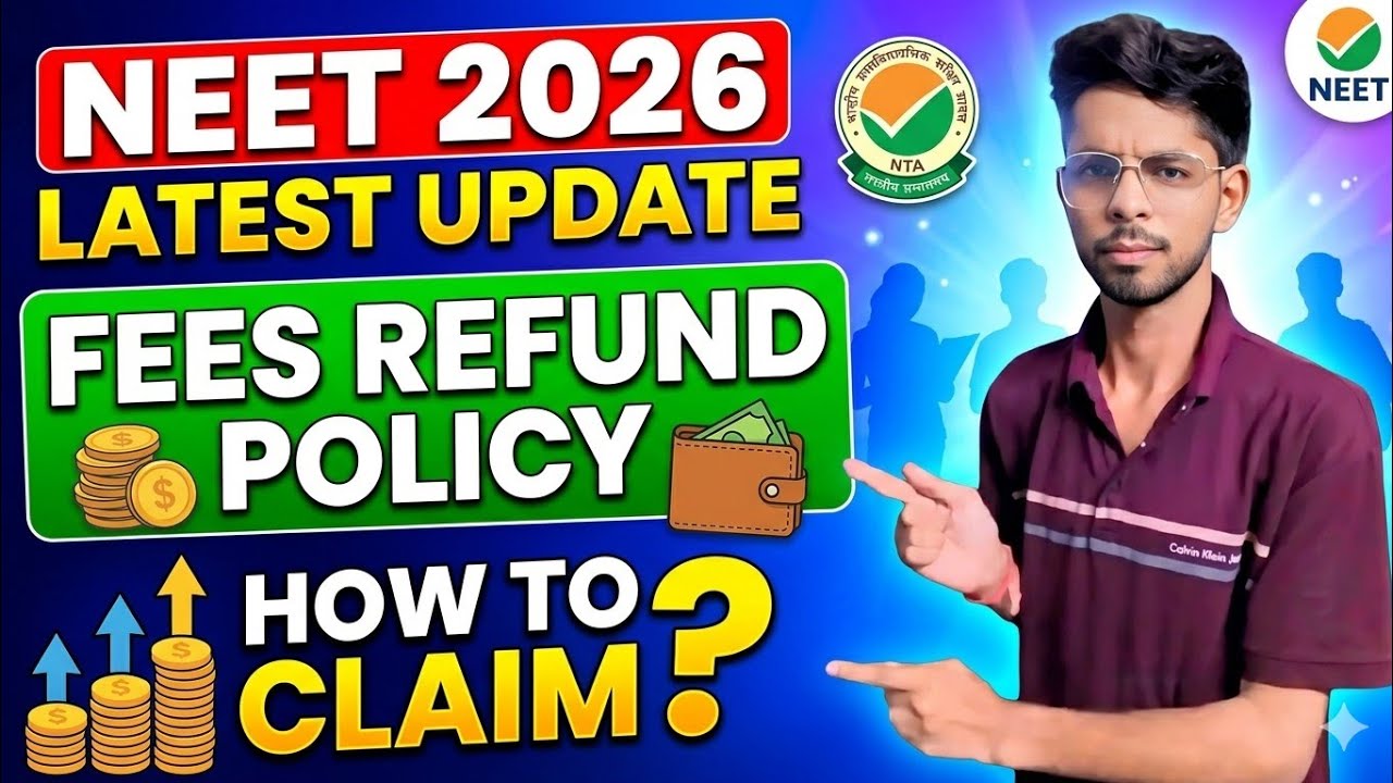 NTA Latest Update 🔥 Re-NEET 2026 Fee Refund & Exam News