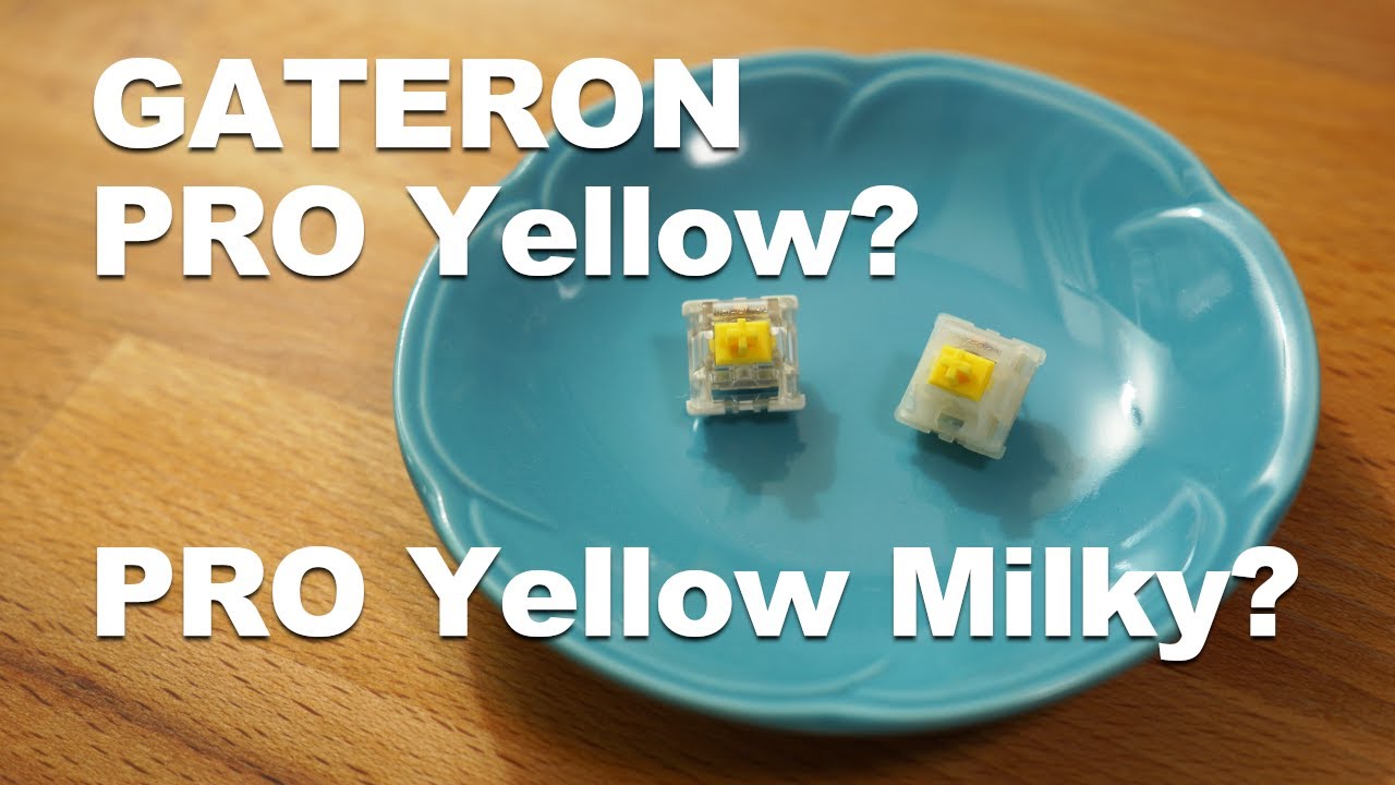 Gateron Pro Yellow vs Pro Yellow Milky / KS-9, KS-3 Pro 比較してみた on KBD67 Lite