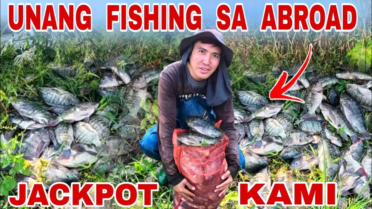 Ang Unang Pangingisda Sa Abroad! Sobrang Daming Huli