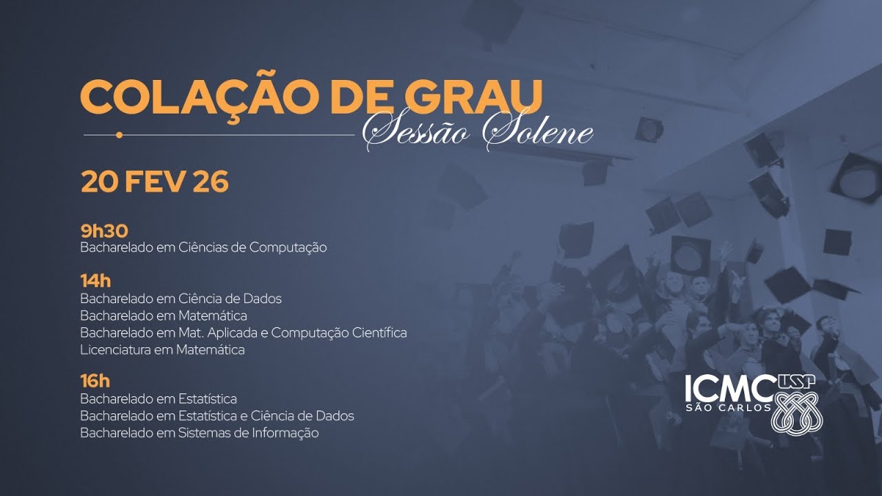 Colação de Grau 2026 - 1º semestre - Cerimônia da manhã