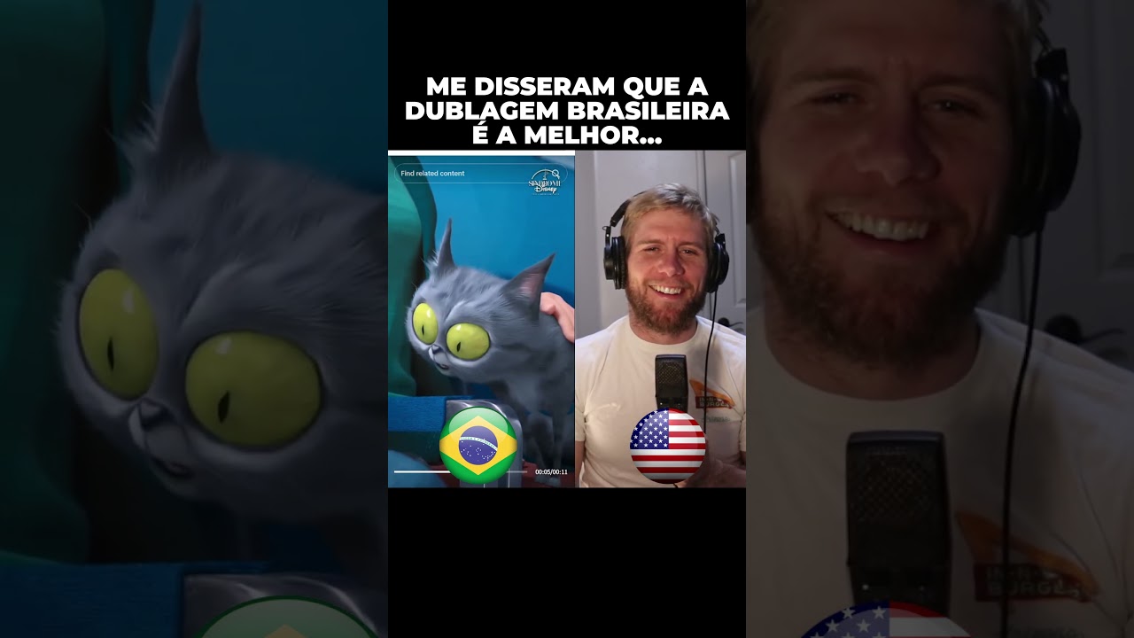 AMERICANO REAGINDO A DUBLAGEM BRASILEIRA
