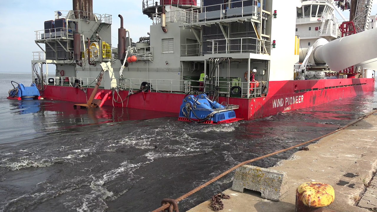 Wind Pioneer ankommer Viktoriakajen, Bergkvara idag 29 juli