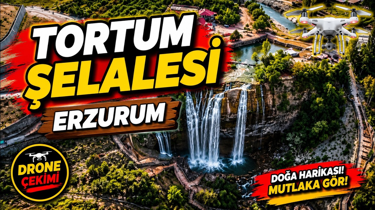 TORTUM ŞELALESİ ERZURUM DRONE ÇEKİMİ (DJİ MAVİC AİR-2)