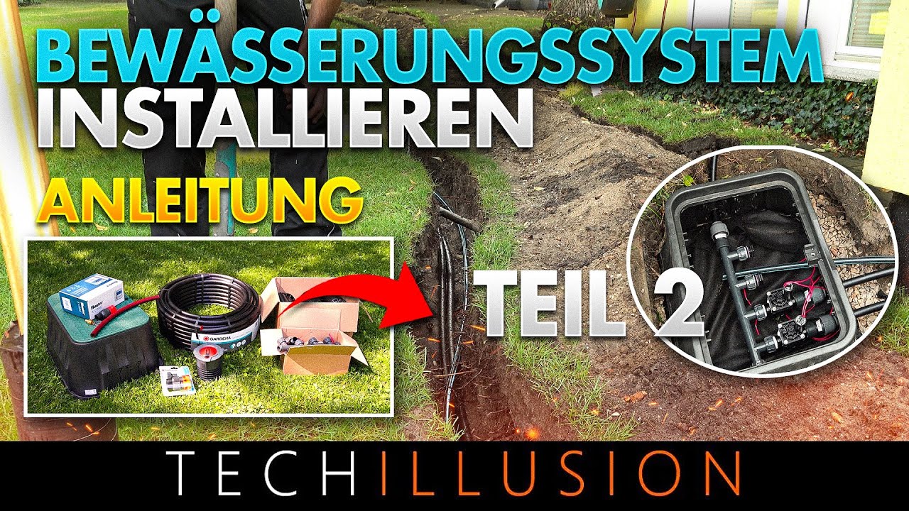 💧🌿AUTOMATISCHES BEWÄSSERUNGSSYSTEM Verlegen! 🔥TEIL 2 - Bewässerungssystem Gardena selber bauen! 😨😱