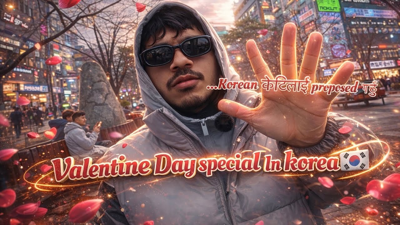 Valentine Day Special in Korea🤗🤭//Southkorea//Basantaghimire 