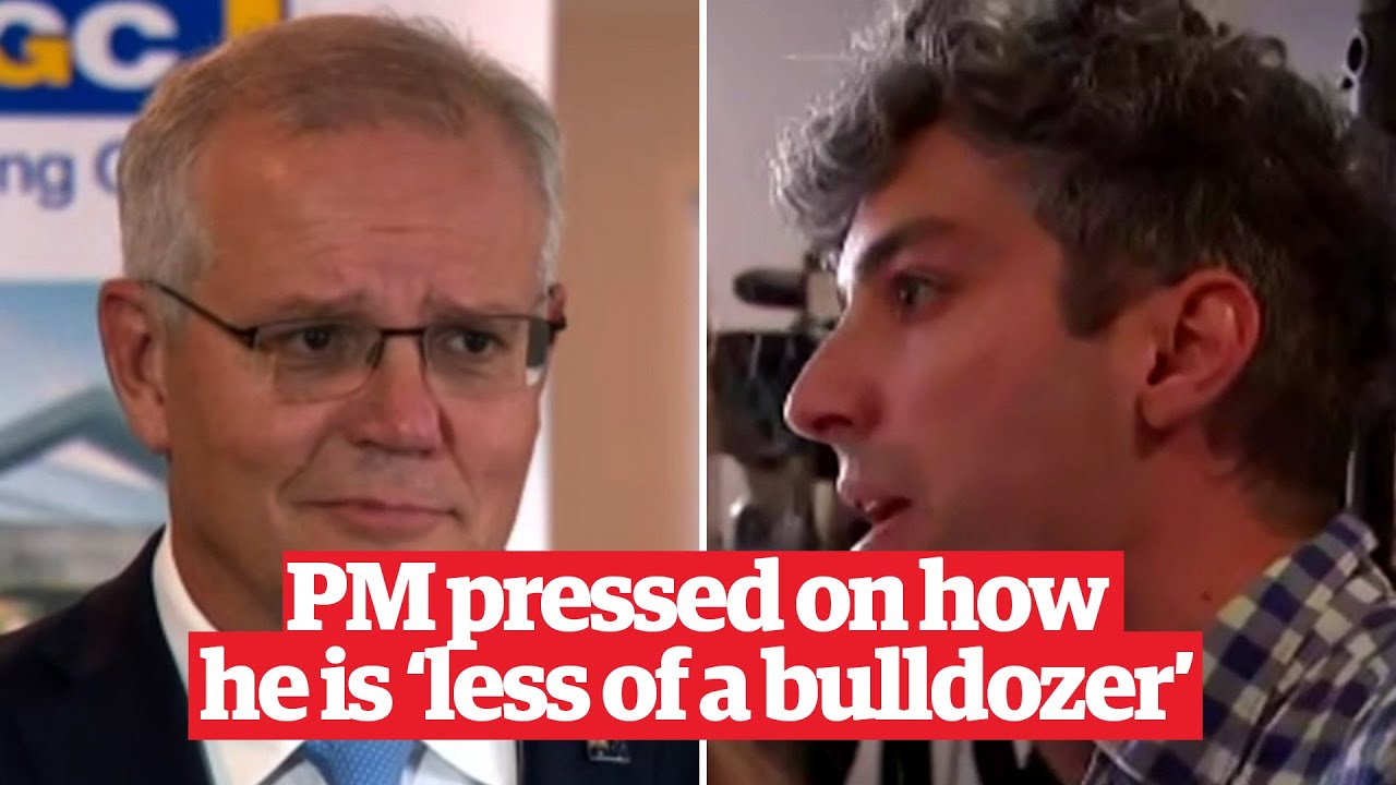 Journalist presses PM Scott Morrison on what he has actually changed to be less of 'a bulldozer'