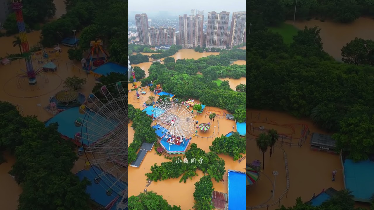 Massive Flooding Turns Highway Into River After Days of Heavy Rain in China 🌊🚗 #china
